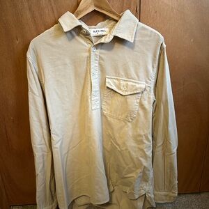 Alex Mill Men's Beige Button Down Shirt